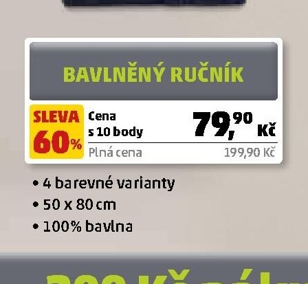 Bavlněný ručník - Penny Market aktualniletaky.eu