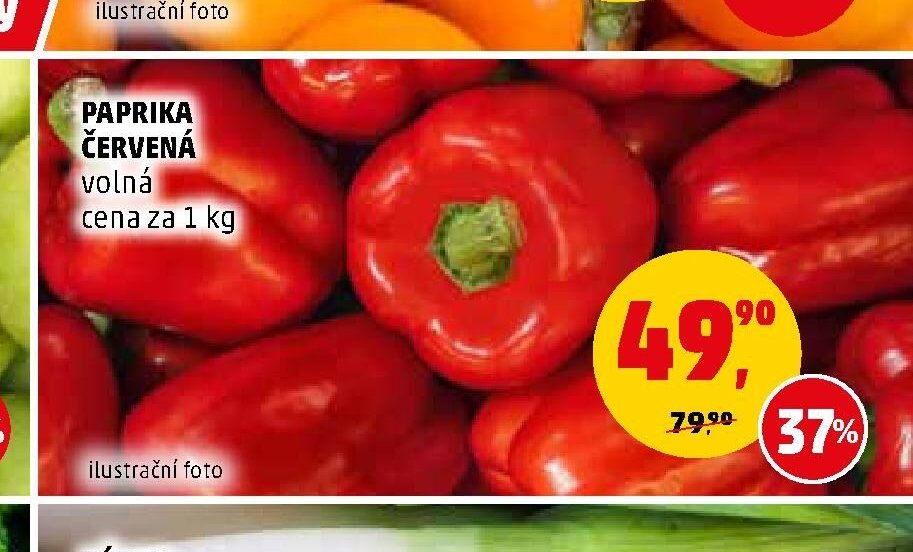 PAPRIKA ČERVENÁ volná cena za 1 kg - Penny Market aktualniletaky.eu
