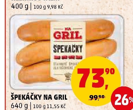 ŠPEKÁČKY NA GRIL - Penny Market aktualniletaky.eu