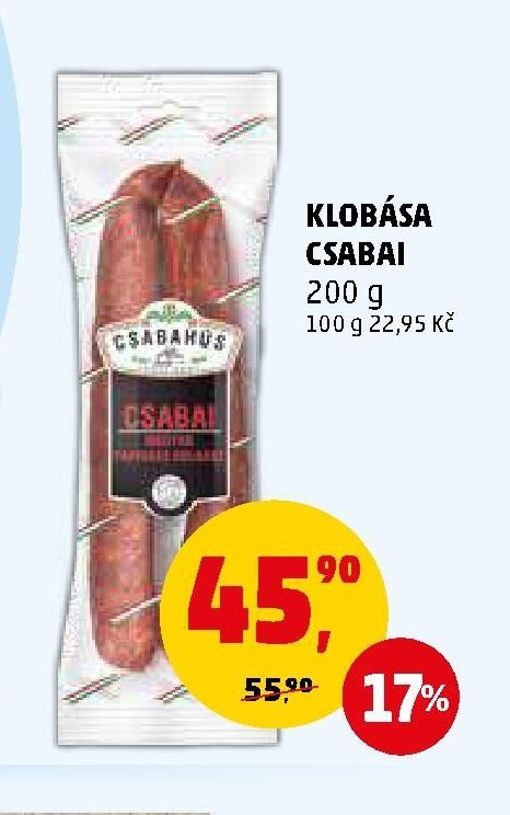 Klobása Csabai 200 g - Penny Market aktualniletaky.eu