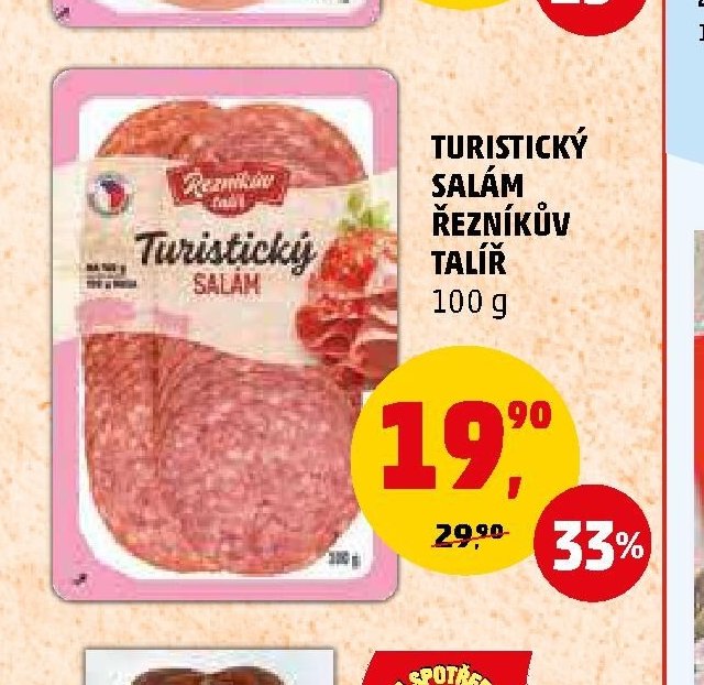 Turistický salám Řezníkův talíř 100 g - Penny Market aktualniletaky.eu