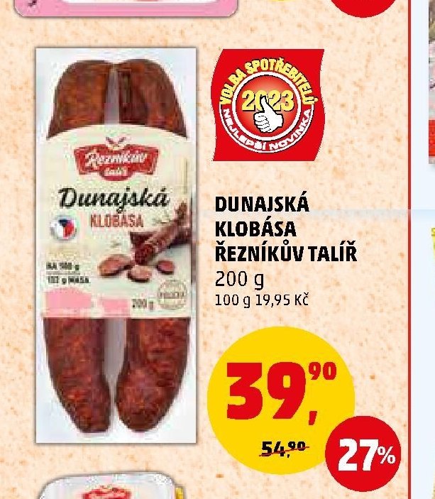 Dunajská klobása Řezníkův talíř 200 g - Penny Market aktualniletaky.eu