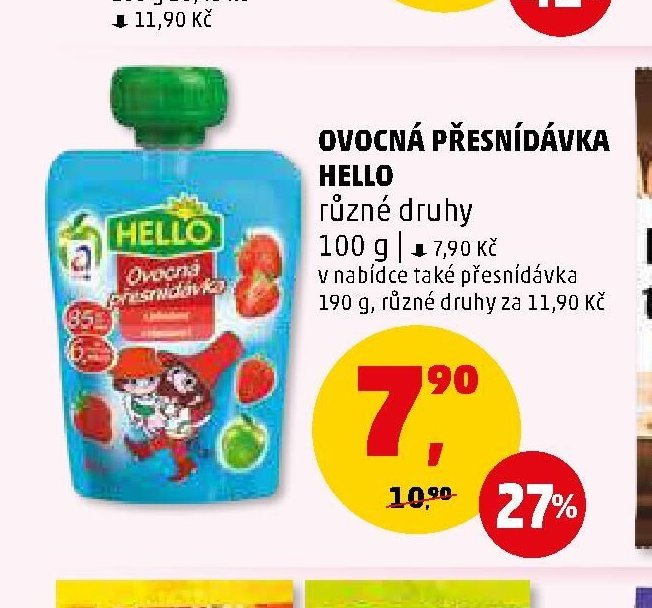 Ovocná přesnídávka Hello - Penny Market aktualniletaky.eu