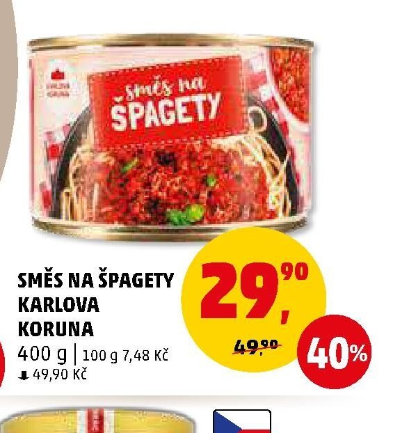 Směs na špagety Karlova Koruna - Penny Market aktualniletaky.eu