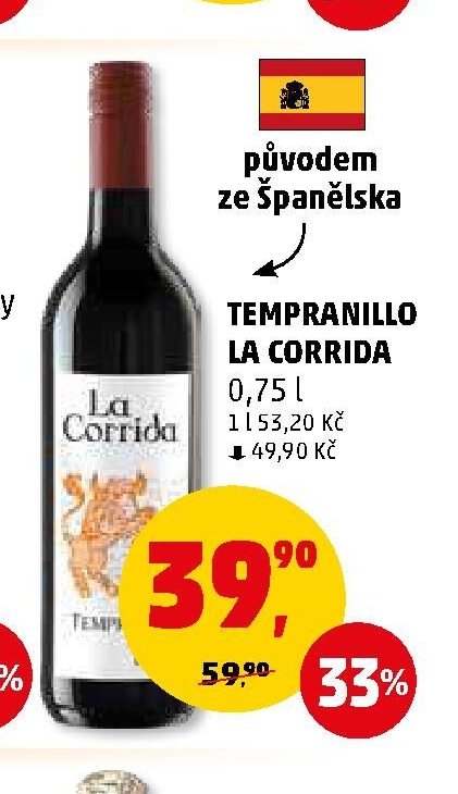TEMPRANILLO LA CORRIDA - Penny Market aktualniletaky.eu