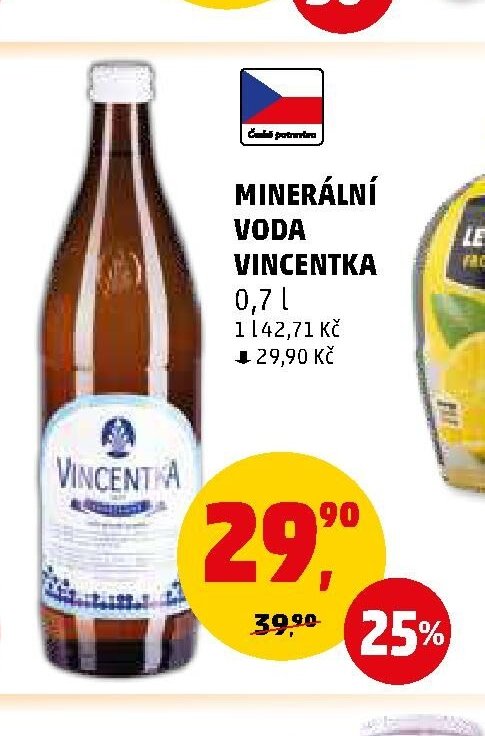 Minerální voda Vincentka 0,7 l - Penny Market aktualniletaky.eu