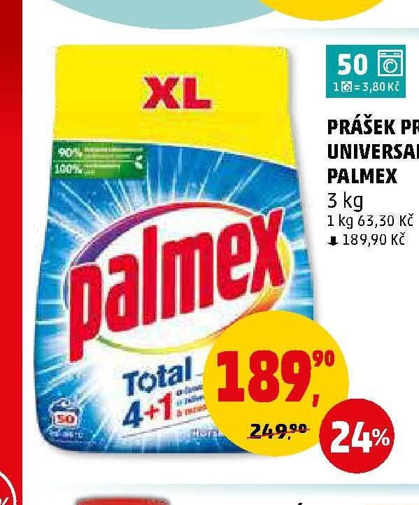 Prášek prací Universal Palmex - Penny Market aktualniletaky.eu