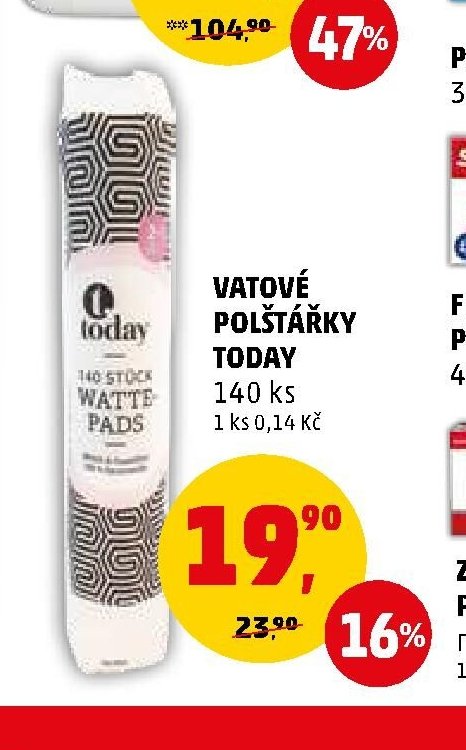Vatové polštářky Today - Penny Market aktualniletaky.eu