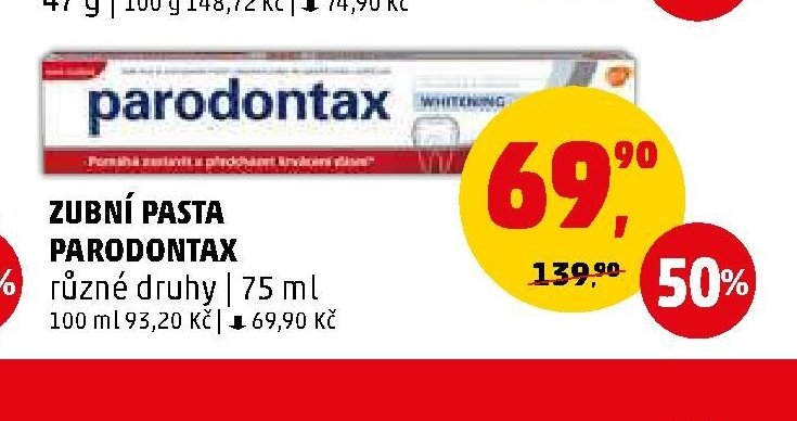 Zubní pasta Parodontax - Penny Market aktualniletaky.eu