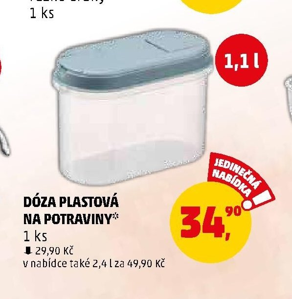 DÓZA PLASTOVÁ NA POTRAVINY - Penny Market aktualniletaky.eu