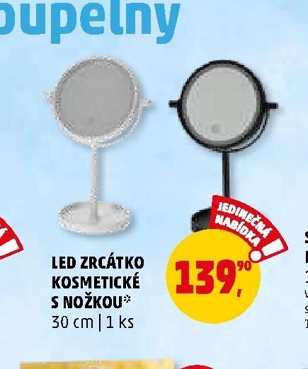 LED zrcátko kosmetické s nožkou - Penny Market aktualniletaky.eu