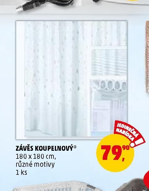 Závěs koupelnový - Penny Market aktualniletaky.eu