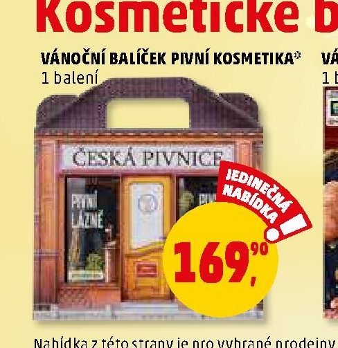 Vánoční balíček Pivní kosmetika - Penny Market aktualniletaky.eu
