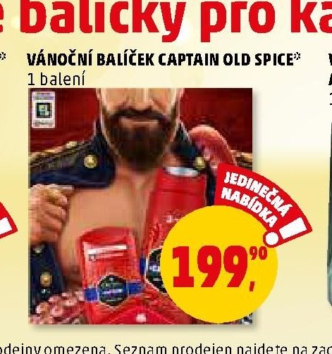 Vánoční balíček Captain Old Spice - Penny Market aktualniletaky.eu