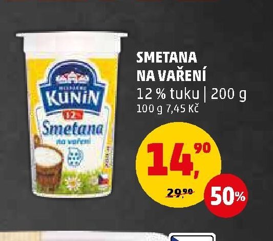 Smetana na vaření Kunín - Penny Market aktualniletaky.eu