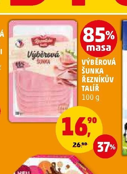 Výběrová šunka Řezníkův talíř 100 g - Penny Market aktualniletaky.eu
