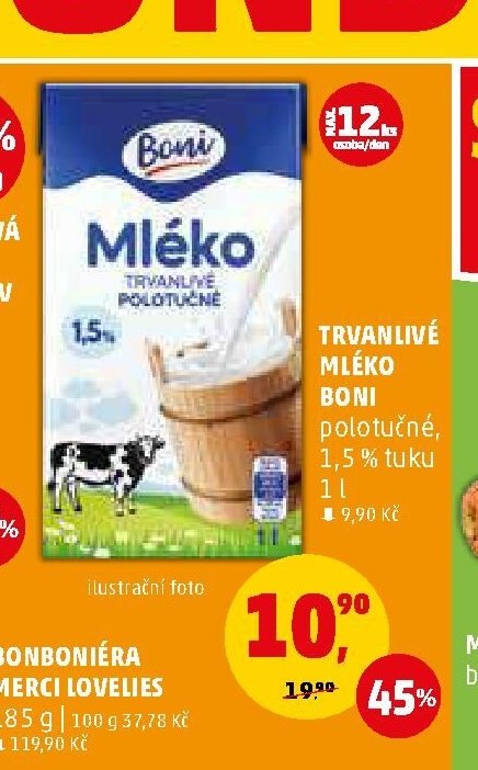 Trvanlivé mléko Boni 1 l - Penny Market aktualniletaky.eu