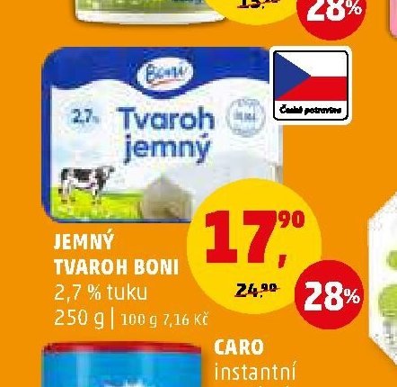 Jemný tvaroh Boni 250 g - Penny Market aktualniletaky.eu