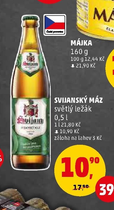 SVIJANSKÝ MÁZ světlý ležák 0,5 l - Penny Market aktualniletaky.eu