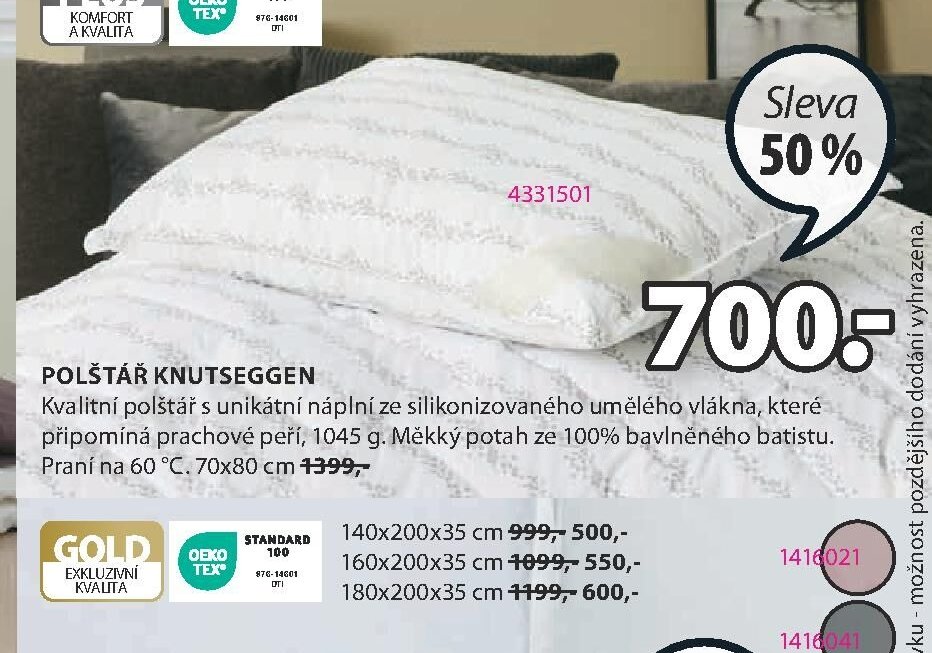 POLŠTÁŘ KNUTSEGGEN - Jysk aktualniletaky.eu