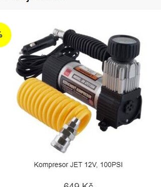 Kompresor JET 12V, 100PSI