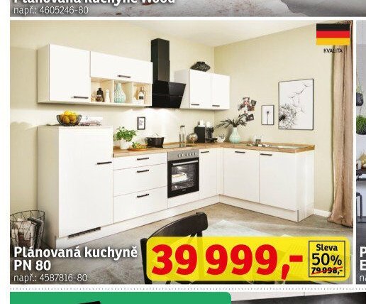 Plánovaná kuchyně PN 80