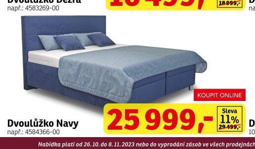 Dvoulůžko Navy - ASKO aktualniletaky.eu