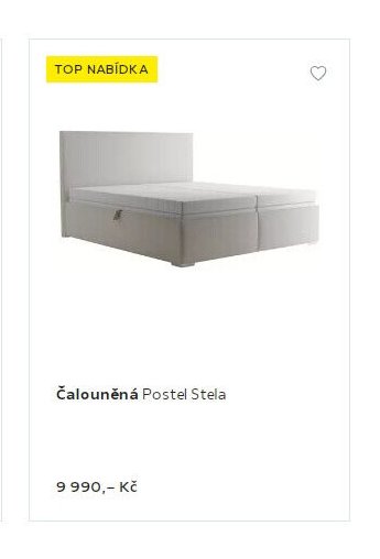 Čalouněná Postel Stela
