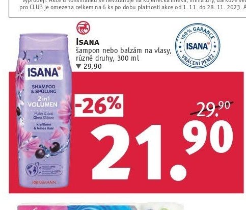Isana šampon nebo balzám na vlasy