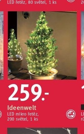 Ideenwelt LED mikro řetěz, 200 světel, 1 ks