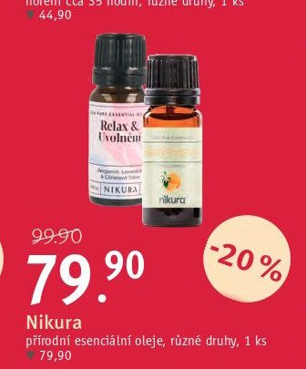 Nikura přírodní esenciální oleje