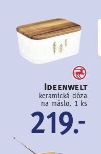 IDEENWELT keramická dóza na máslo, 1 ks