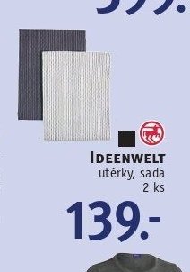 IDEENWELT utěrky, sada 2 ks