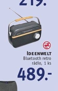 IDEENWELT Bluetooth retro rádio, 1 ks