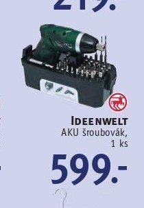 IDEENWELT AKU šroubovák, 1 ks
