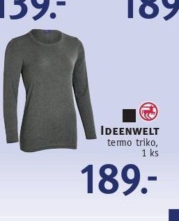 IDEENWELT termo triko, 1 ks