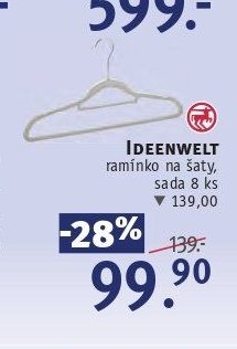 IDEENWELT ramínko na šaty, sada 8 ks