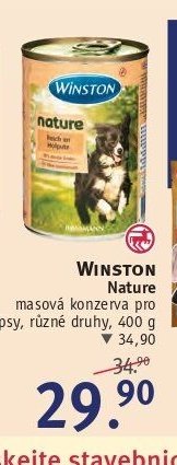 WINSTON Nature masová konzerva pro psy, různé druhy, 400 g