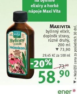 MAXIVITA Bylinný elixír