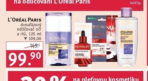 L'Oréal Paris dvoufázový odličovač očí a rtů