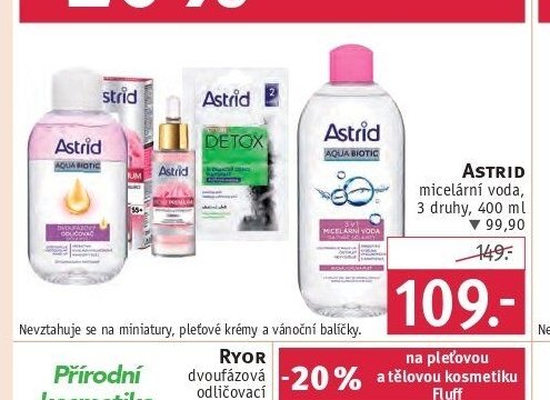 Astrid micelární voda