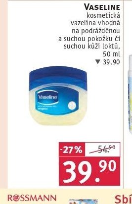 Vaseline kosmetická vazelína