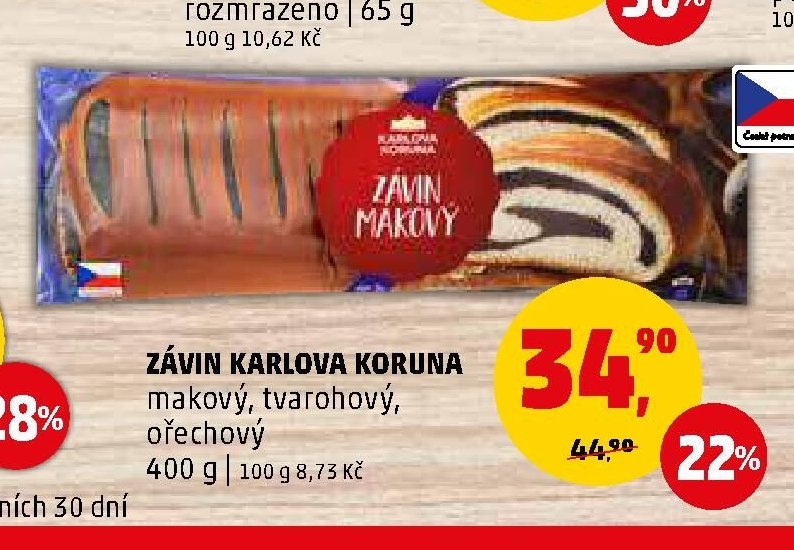 ZÁVIN KARLOVA KORUNA - Penny Market aktualniletaky.eu