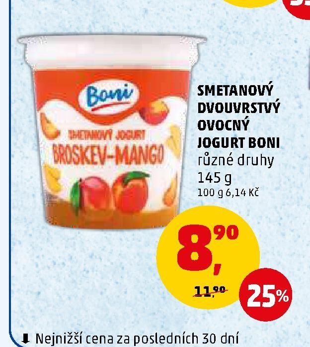 SMETANOVÝ DVOUVRSTVÝ OVOCNÝ JOGURT BONI - Penny Market aktualniletaky.eu