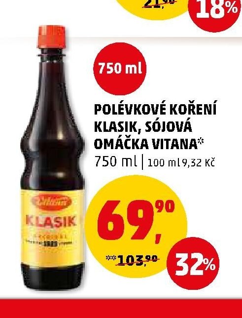 POLÉVKOVÉ KOŘENÍ KLASIK, SÓJOVÁ OMÁČKA VITANA - Penny Market aktualniletaky.eu