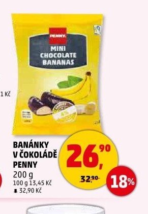 BANÁNKY V ČOKOLÁDĚ PENNY - Penny Market aktualniletaky.eu