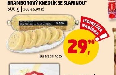 Bramborový knedlík se slaninou - Penny Market aktualniletaky.eu