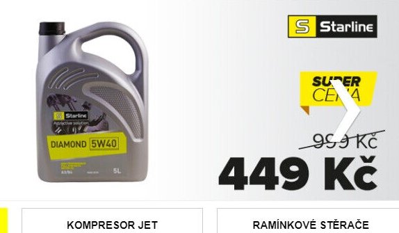 Motorový olej Starline Diamond 5W-40 5L