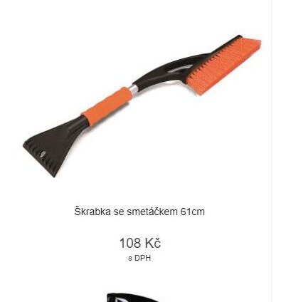 Škrabka se smetáčkem 61cm
