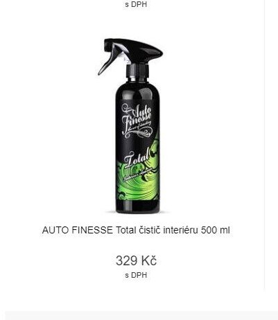 Auto Finesse Total čistič interiéru 500 ml